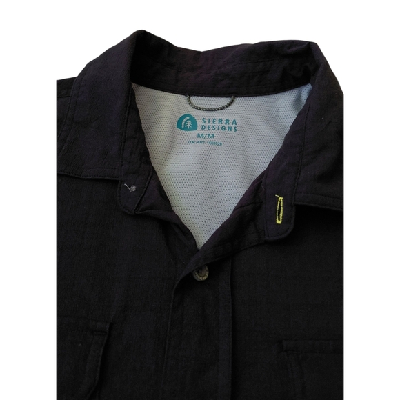 Men's Black Casual Button Down Shirt - Picture 4 of 7